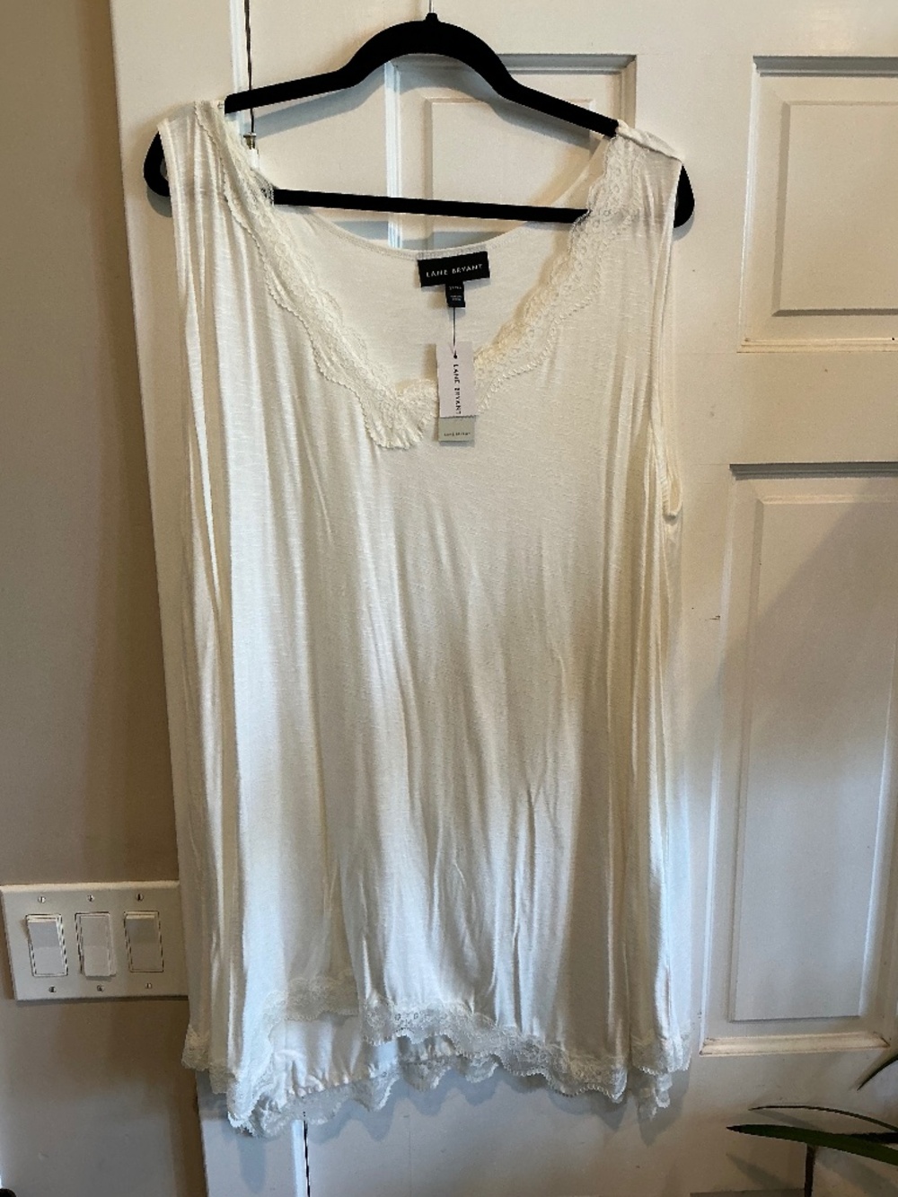 Brand new with tags Lane Bryant tank top with lace details! Plus size 22/24!